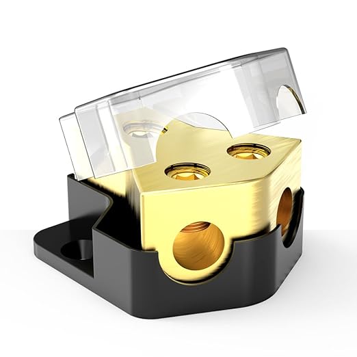 Distribution Block Car Audio, 2 Way Power Distribution Block 0/2/4 Gauge in by Malictele