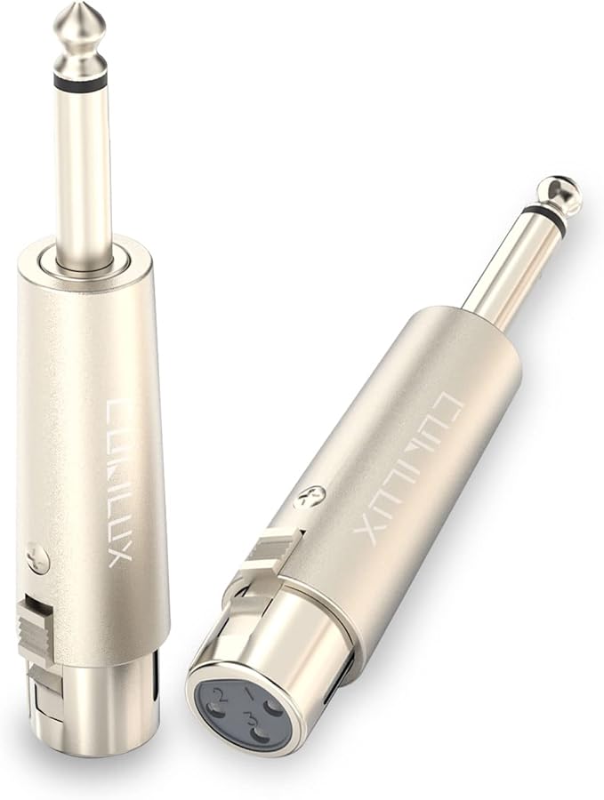 Cubilux Unbalance XLR Female to 1/4” TS Male Converter, XLR to 6.35mm TS Mono by Cubilux