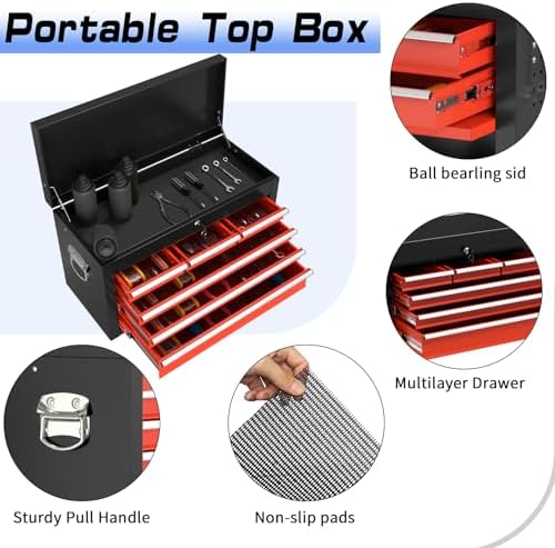8-drawer rolling tool chest tool box,removable tool storage, package contents