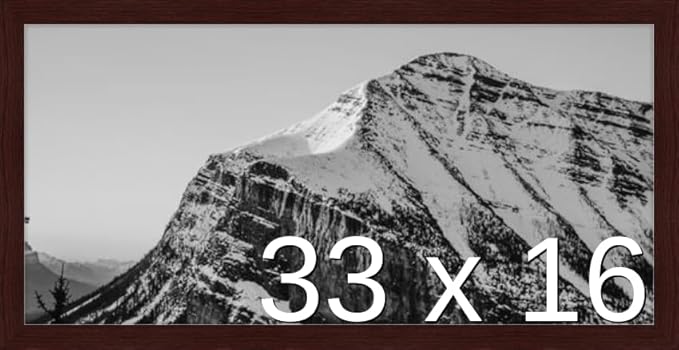 Frame It Easy 33 x 16 Merlot Wood Frame by FrameItEasy