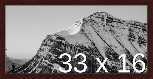 Frame It Easy 33 x 16 Merlot Wood Frame by FrameItEasy