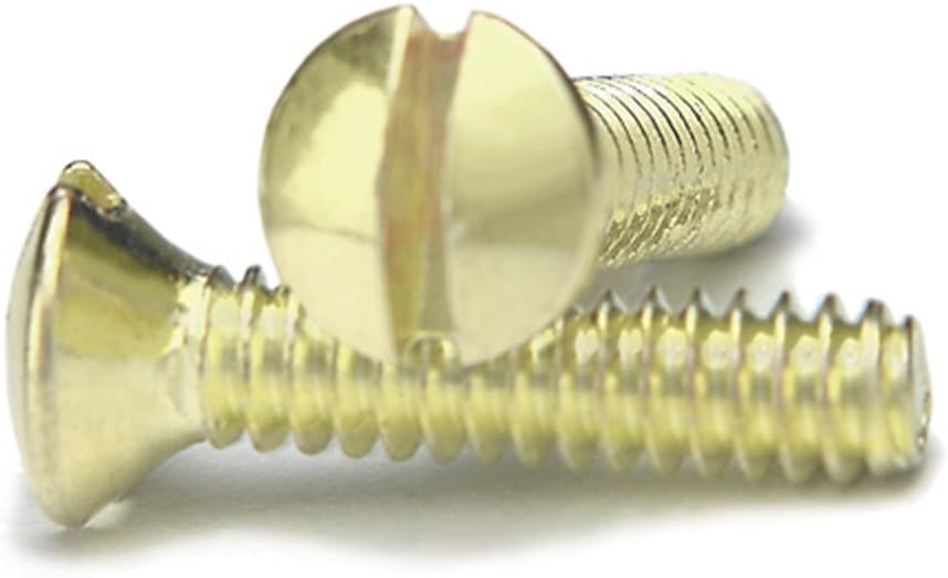AMERELLE PSBR Wallplate Screws, 1/2", Brass