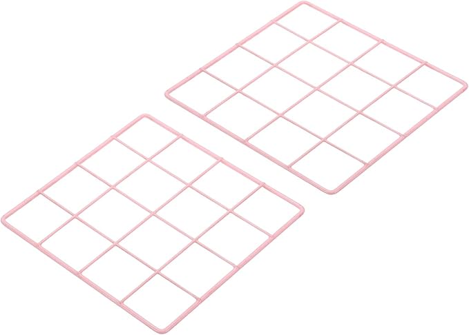 PATIKIL 8"x8" Wire Grid Panel, 2 Pack Board Photo Pictures Memo Display Grid by PATIKIL