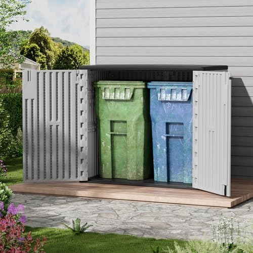 zzm 37 cu.ft outdoor storage shed double-wall hdpe, package contents