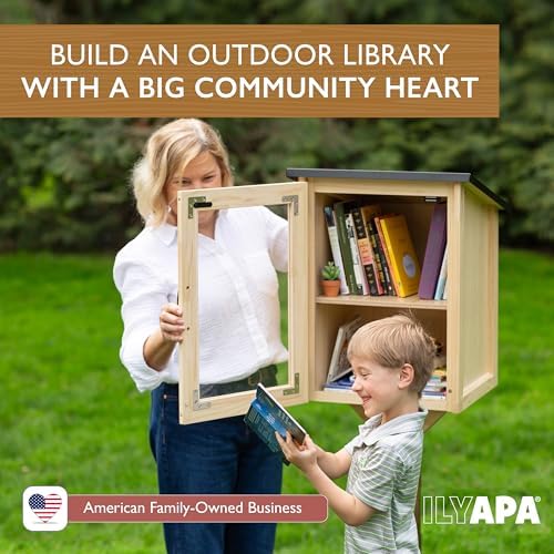 ilyapa library box outdoor - 16x14x22, little outdoor, side view