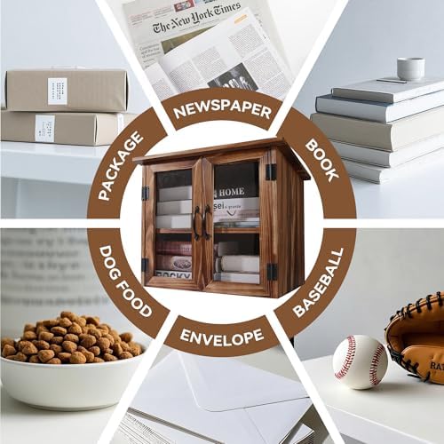 wonfulity library box outdoor,free library box little outdoor showing dimensions
