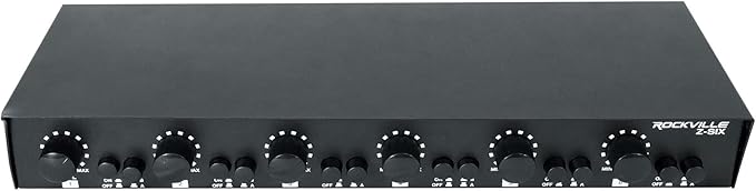 Rockville Z-SIX 300W 6-Zone Audio Zoner 8-Ohm, Dual Source Inputs, Volume - Image 4