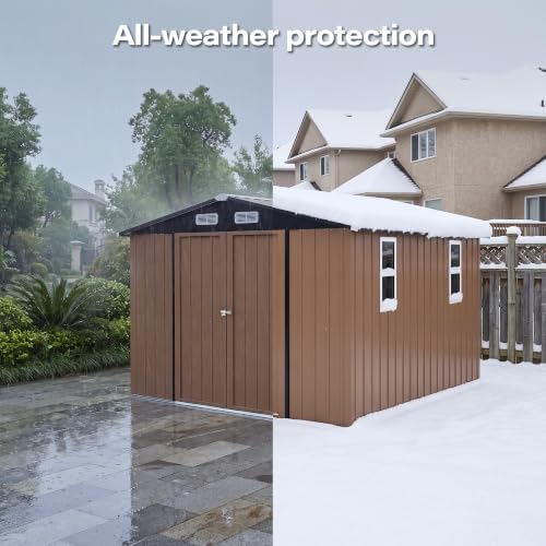 lausaint home 10 x 12 ft outdoor storage, package contents