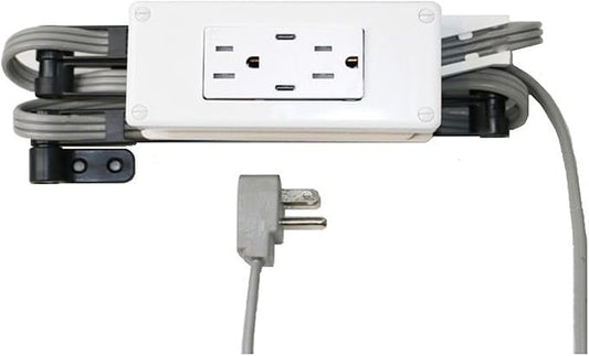 My Tidy Space PD30W USB-C 15 Amp Compact Drawer Docking Station Outlet Plugs by MyTidySpace