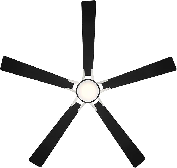 Rotary Indoor and Outdoor 5-Blade 65in Smart Home Ceiling Fan in Matte Black - Image 7