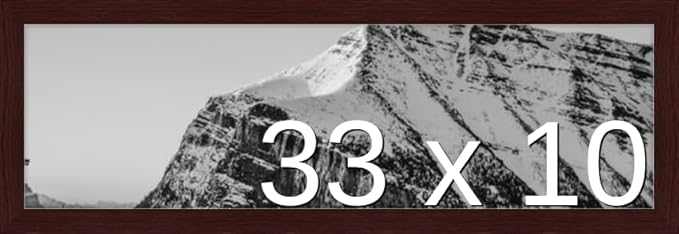 Frame It Easy 33 x 10 Merlot Wood Frame by FrameItEasy
