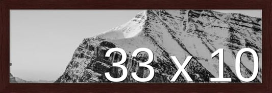 Frame It Easy 33 x 10 Merlot Wood Frame by FrameItEasy