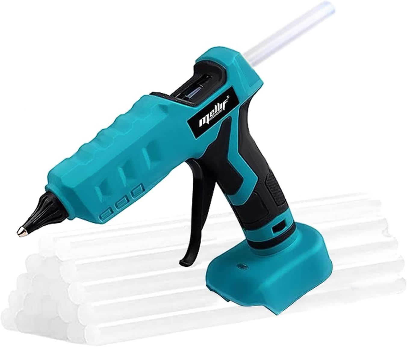 100W Cordless Hot Glue Gun Compatible with Makita 18V Battery | Tool Only, High Temp Electric Power Glue Gun, 20PCS Full Size Glue Sticks for Arts Crafts DIY Christmas Decor Repair PDR