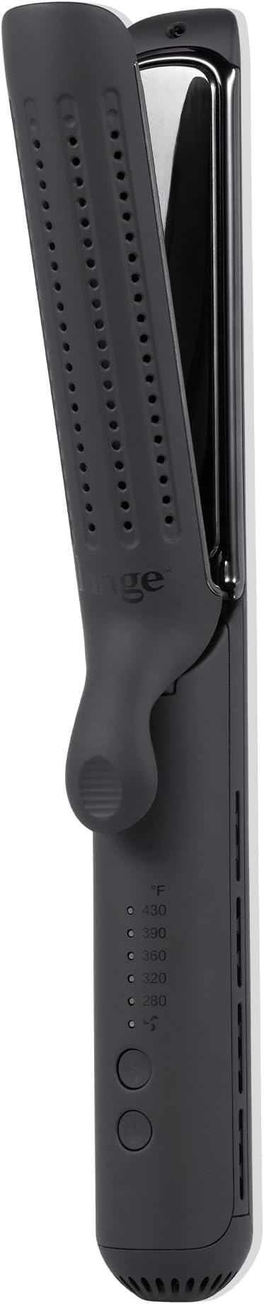L'ANGE HAIR Le Duo Edge 360° Airflow Titanium Styler Blush | 2-in-1 Flat Iron by LANGEHAIR