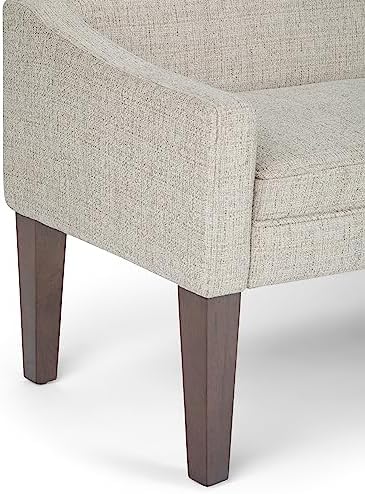 simplihome parris 50" wide upholstered bench in platinum, package contents