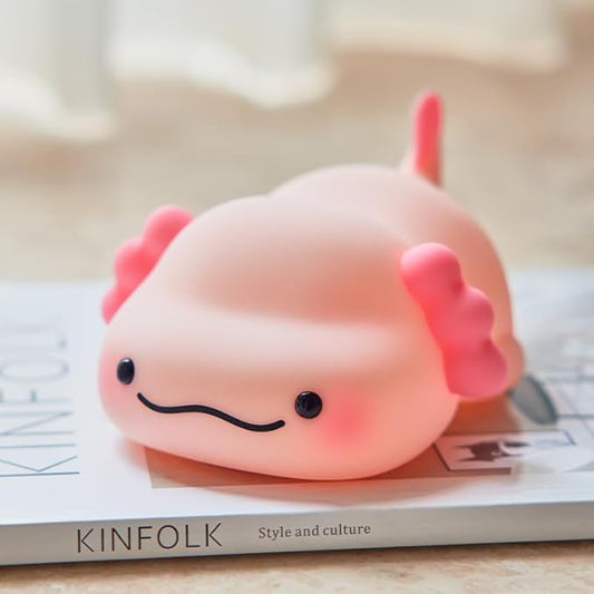 ATSUI Axolotl Night Light, LED Squishy Novelty Animal Lamp, Food Grade Silicone by ATSUINIGHTLIGHT