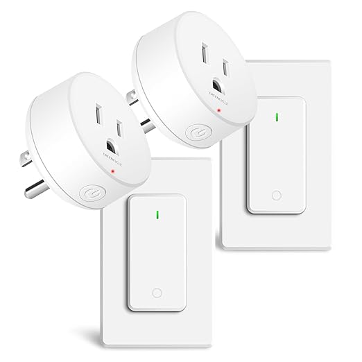 Wireless Wall Switch Remote Control Outlet, TUV List, No Wiring Needed by greencycle