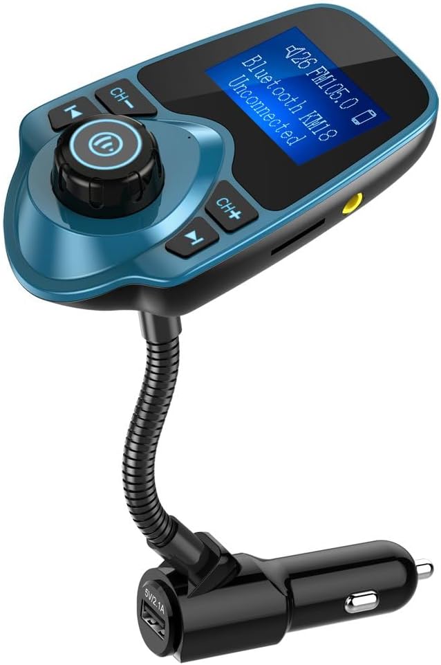 Nulaxy Bluetooth Car FM Transmitter Audio Adapter Receiver Wireless Handsfree by Nulaxy