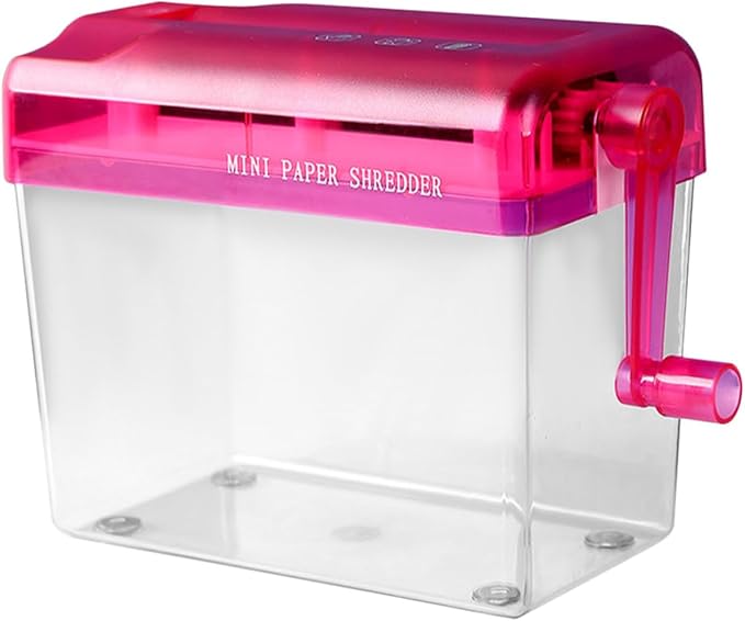 DEARMAMY Manual Paper Shredder for Home and Office, Mini Handheld A4 Paper by DEARMAMY