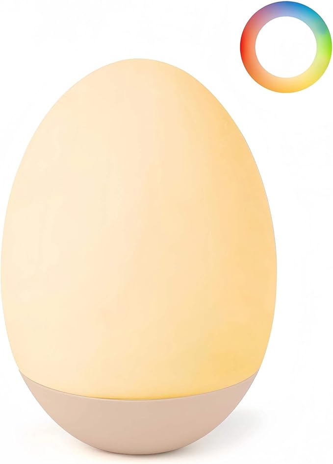 NAWIQI Egg Baby Night Light for Nursery & Breastfeeding – Portable Touch Light by NAWIQI
