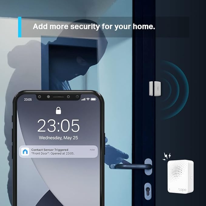 Tapo Door Sensor Mini, Requires Tapo Hub, Long Battery Life w/Sub-1G Low-Power - Image 5