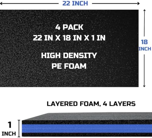 onreva tool box foam organizer 22x18x1 inch 4pack shown in use