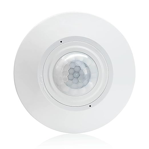 RAYZEEK Ceiling Mount 360 degree PIR Occupancy Motion Sensor, 8-12M High by RAYZEEK