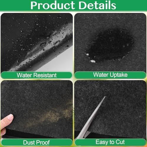 tolanbbt outdoor storage shed floor mat, 6.6 x showing dimensions
