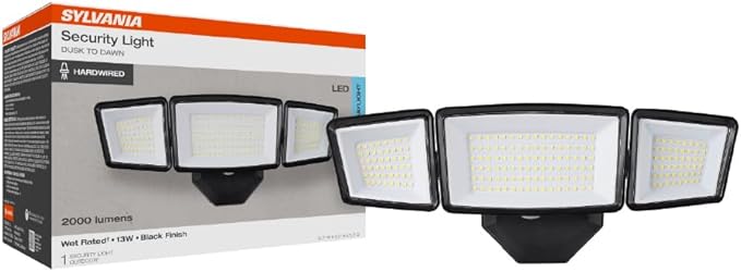 Sylvania 13W Dusk to Dawn Security LED Light, 2000 LMS, Wet Rated, Daylight by LEDVANCE