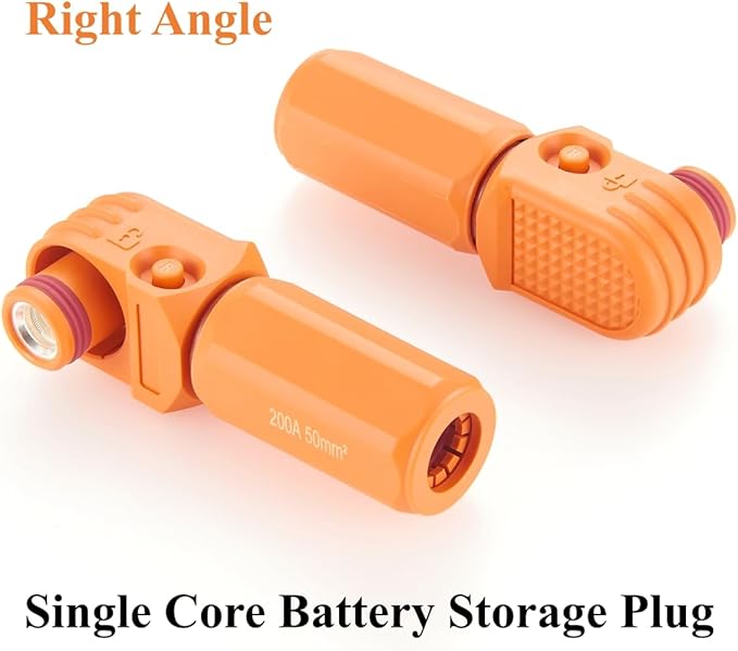 Right Angle Energy Storage System Power Connector IP67 Waterproof 200A 50mm² - Image 6