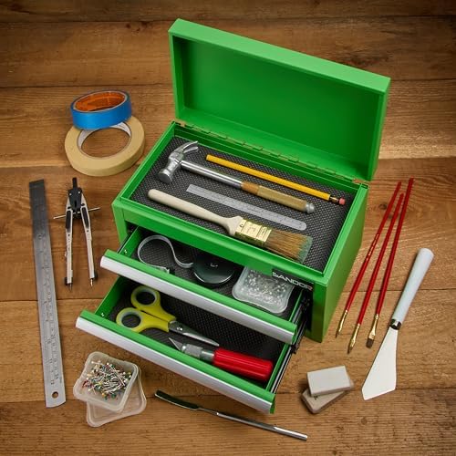 mini tool box - metal tool chest with, package contents
