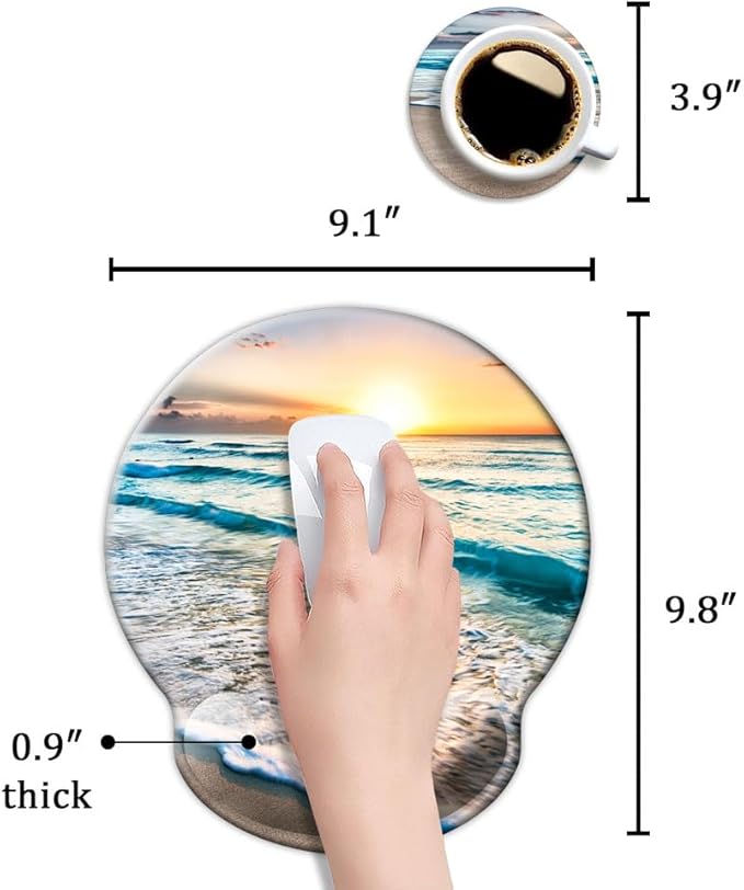 Ergonomic Mouse Pad with Wrist Support, Mouse Pad with Wrist Rest, Relieve - Image 6