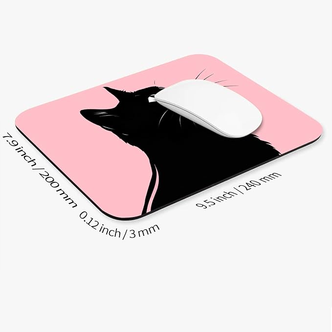 Armanza Square Mouse Pad Cat, Personalized Premium-Textured Custom Mouse Mat - Image 2