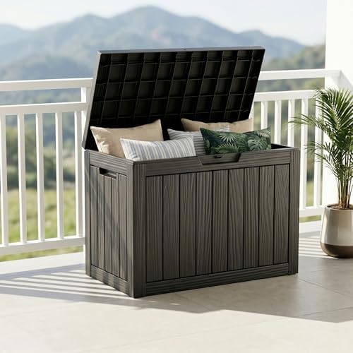 rojik 55gal outdoor storage box waterproof deck box, main product view