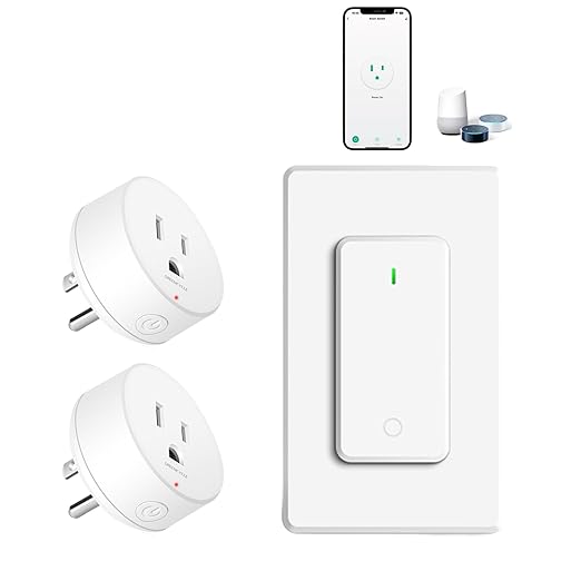 WiFi Smart Outlet Plug with Remote, Compatible with Alexa and Google Home via by greencycle