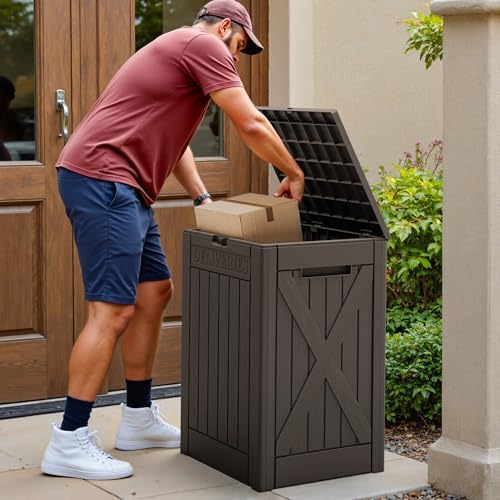 devoko 48 gallon package delivery box outdoor secure, package contents