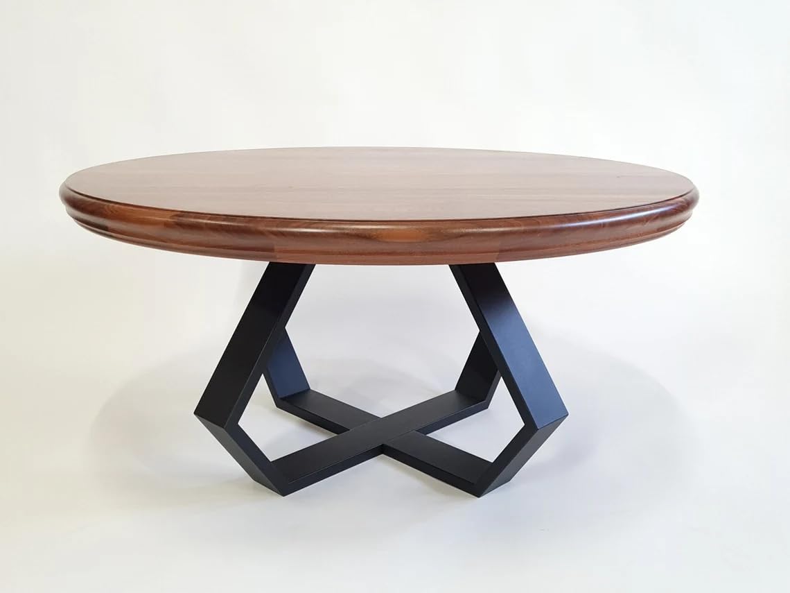 Coffee Table Legs 16 inch, Metal Table Legs Diamond Shape Black Industrial Modern Bench Chair Base Furniture Legs Desk Leg (Black)