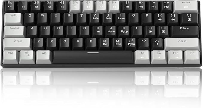 Camiysn 60% Mechanical Gaming Keyboard, Mixed Color Keycaps Gaming Keyboard by Camiysn