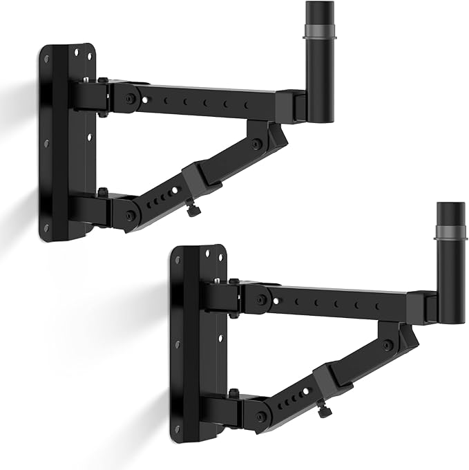 Vondynote Set of 2 Speaker Wall Mounts Heavy Duty PA Wall Speaker Mounting by Vondynote