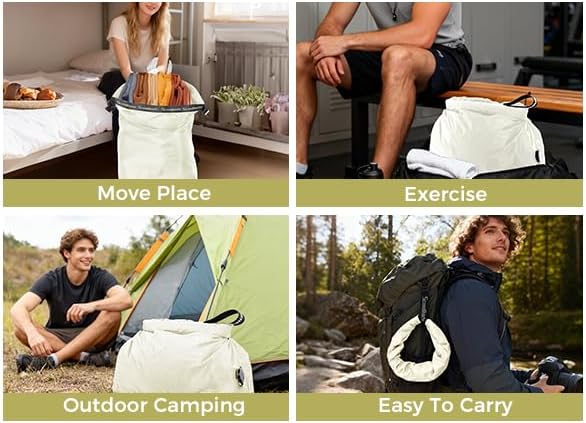Travel Laundry Bag, Pump Free Vacuum Storage Bag Reusable Compression Dirty - Image 7