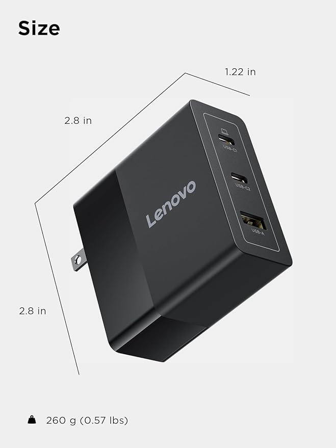 Lenovo 140W USB C Charger, GaN Power Adapter - Image 8