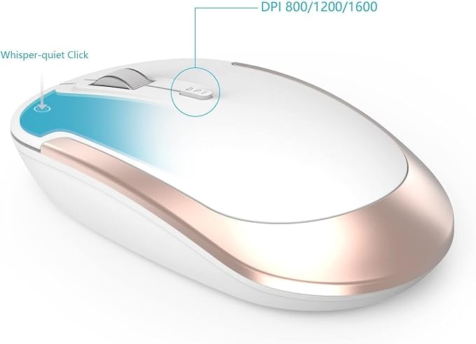Wireless Keyboard and Mouse, Vssoplor Rechargeable Quiet Full-Size Keyboard and - Image 6