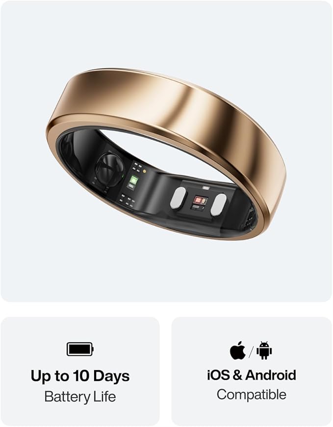 RingConn Gen 2 Air, Ultra-Thin AI Smart Ring, 10-Day Battery Life, - Image 8