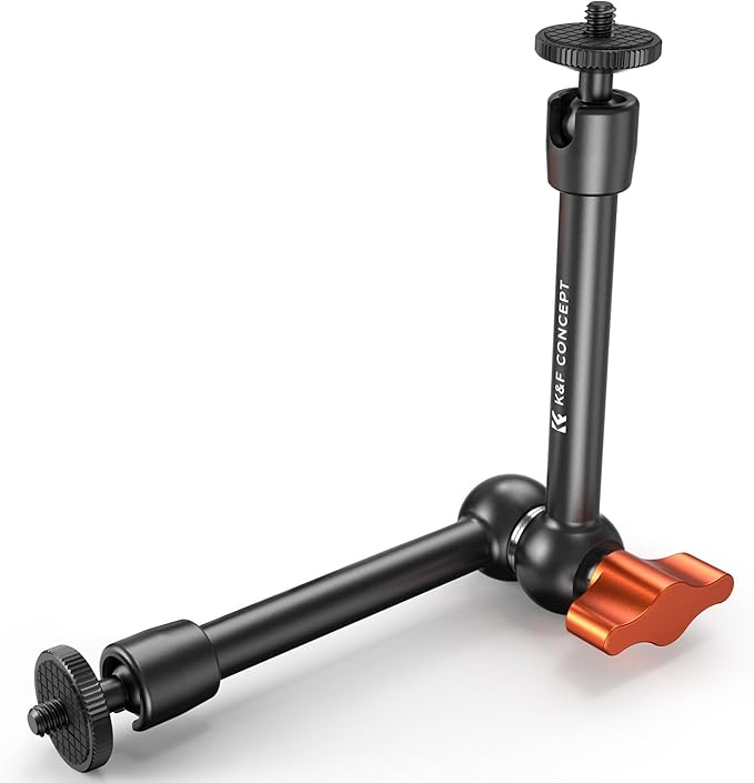 K&F CONCEPT 9.8" Magic Arm, 1/4" Screw Camera Mount Arm 360° Ball Heads by KFCONCEPT