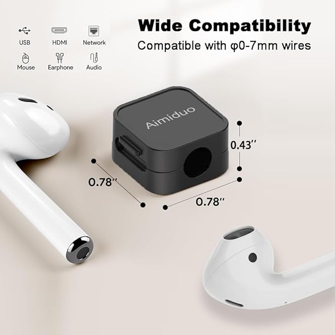 Magnetic Cable Clips Cord Organizer Holder, Adhesive Phone Cable Wire Charger - Image 4