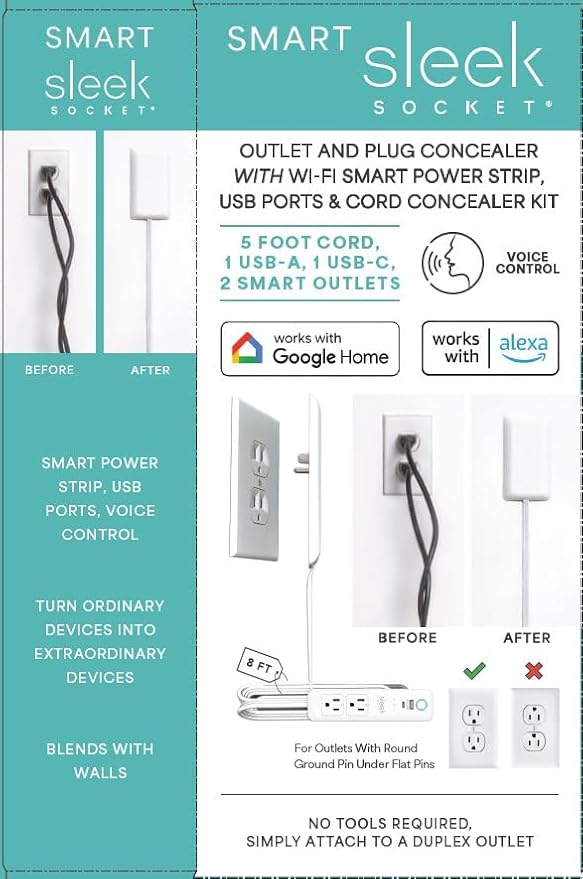Smart Sleek Socket: Universal Outlet Concealer - Image 7
