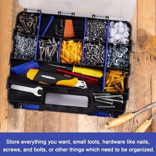 aidy-pro small parts organizer box storage case tools, side view