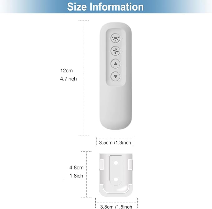 Replacement Remote 99770 99392 99118 99122 99123 99119 Ceiling Fan Remote - Image 6