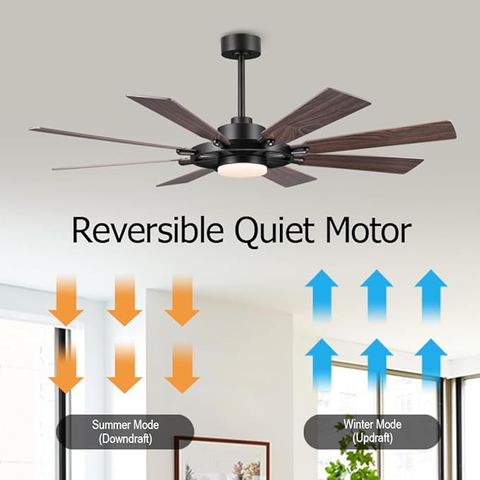 ELEHINSER 60 Inch Ceiling Fan - Image 3