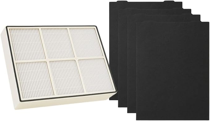 Nispira True HEPA Filter with 4 Pre-Carbon Filters Compatible with Whirlpool by Nispira